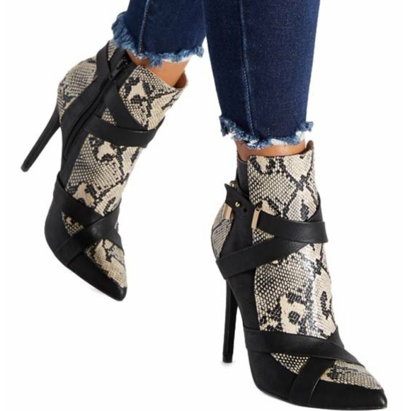 Shoe Dazzle Shoes - Shoe dazzle women snake-embossed boot